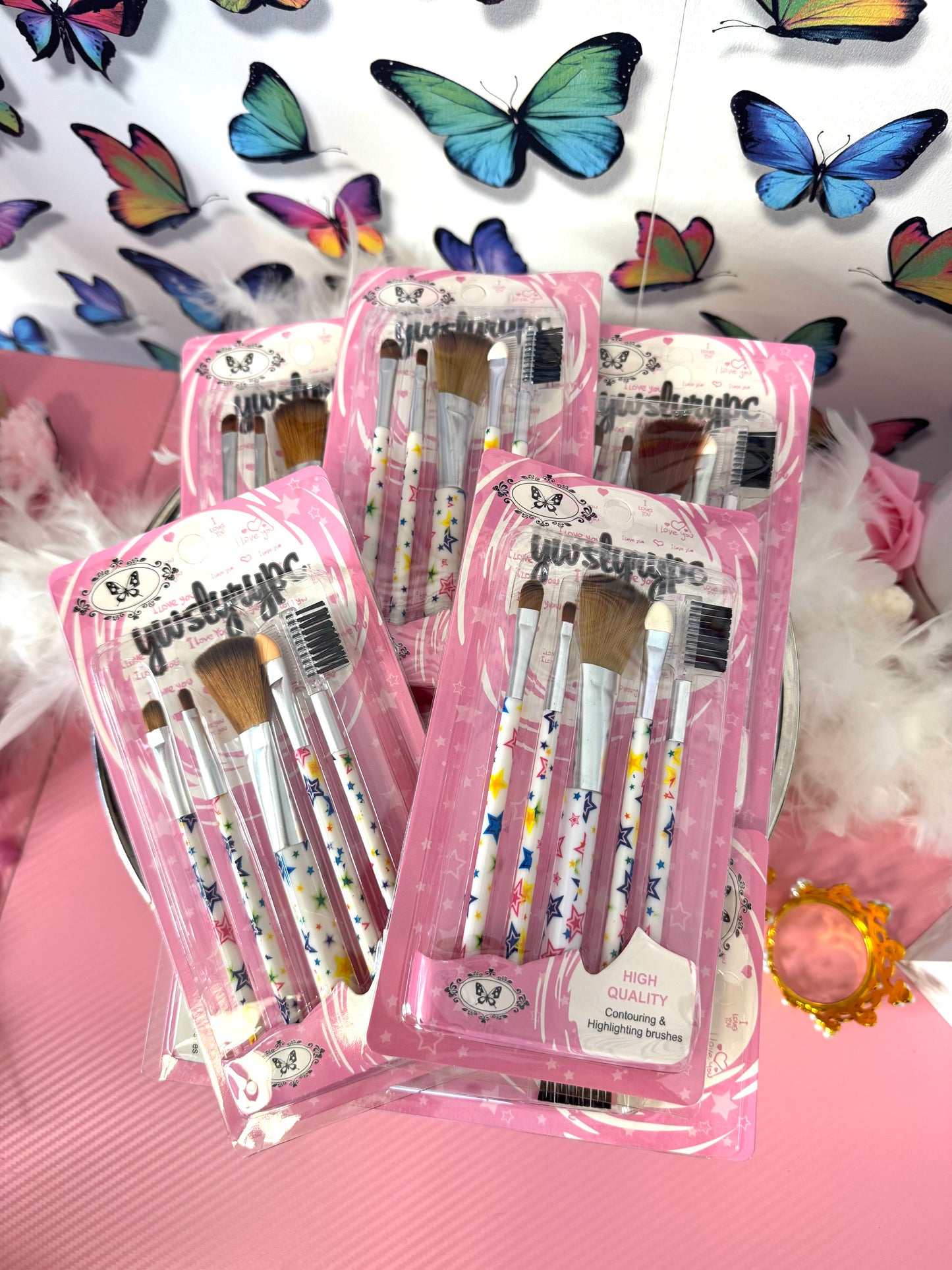 Pinselset Rosa