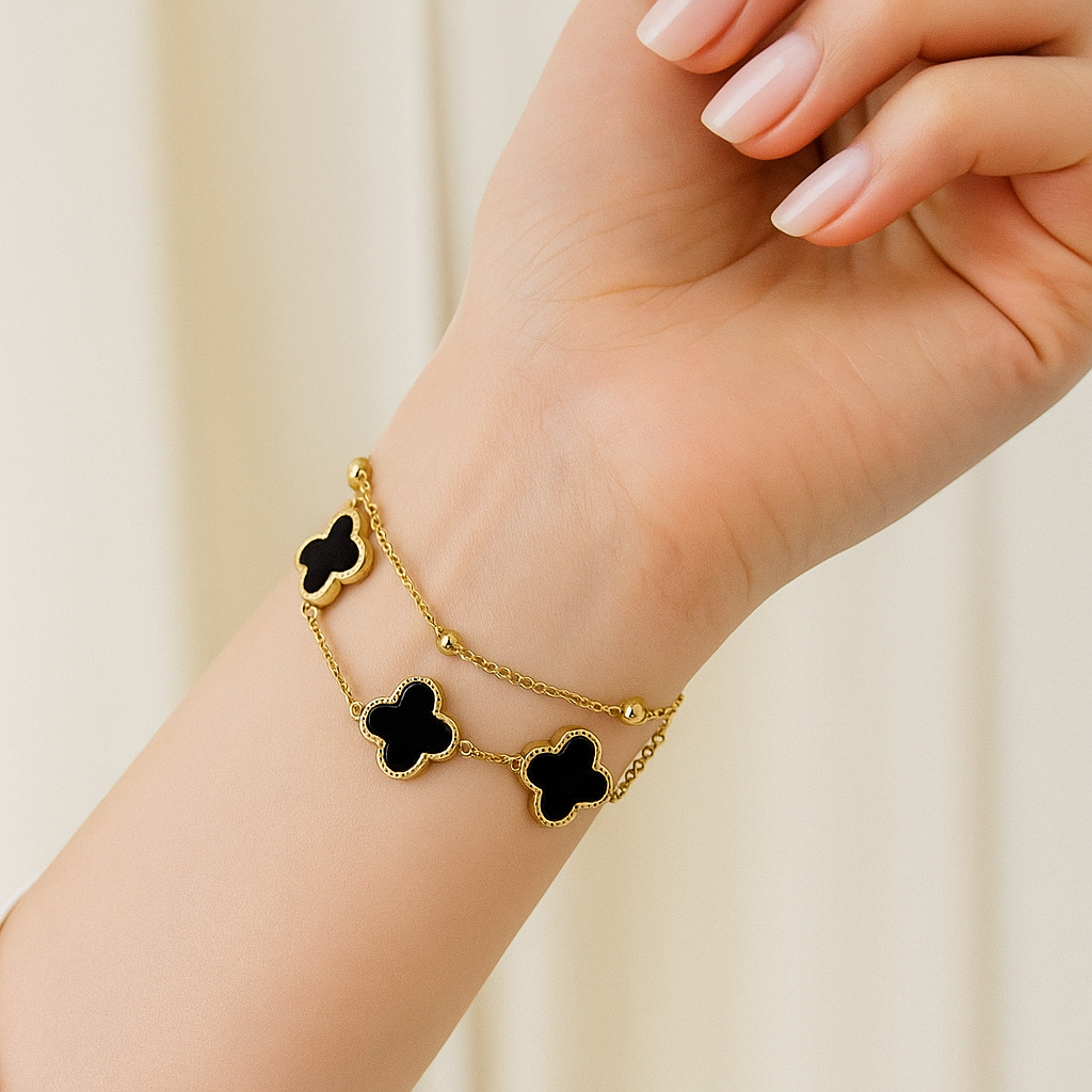 Golden Clover Armband