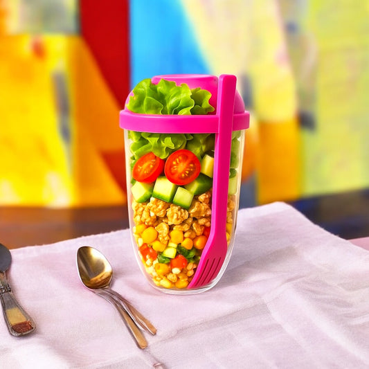 Food Box Pink + Gabel